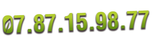 Il s'agit d'une image vectorielle au format PNG contenant le numéro de téléphone de l'entreprise EcoVerde Parcs et Jardins, le spécialiste de l'entretien des espaces verts, élagage, création paysagères. Basés à Saint-Arnoult-en-Yvelines (78) et Achères-la-Forêt (77), nous intervenons dans un rayon restreint afin de garantir des interventions rapides et soignées dans les Yvelines, l’Essonne et la Seine-et-Marne.