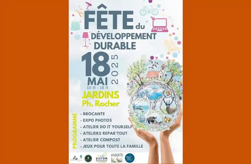 Bannière article actualité EcoVerde Parcs et Jardins à Saint-Arnoult-en-Yvelines-en-Yvelines. Cernay-la-ville met à l'honneur la fête du développement durable le 18 mai 2025. Au programme : brocante, expo photo, atelier do it yourself, atelier repart'tout, atelier compost, jeux pour toute la famille.
