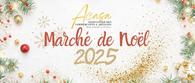 Le Marché de Noël de l’ACASA revient pour illuminer Saint-Arnoult !